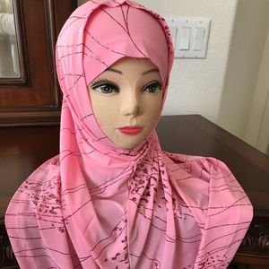 Women’s 2pieces Hijab,wraps,one size fits all.NWOT